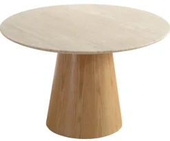 Saline 120x120x76cm marmor/natur