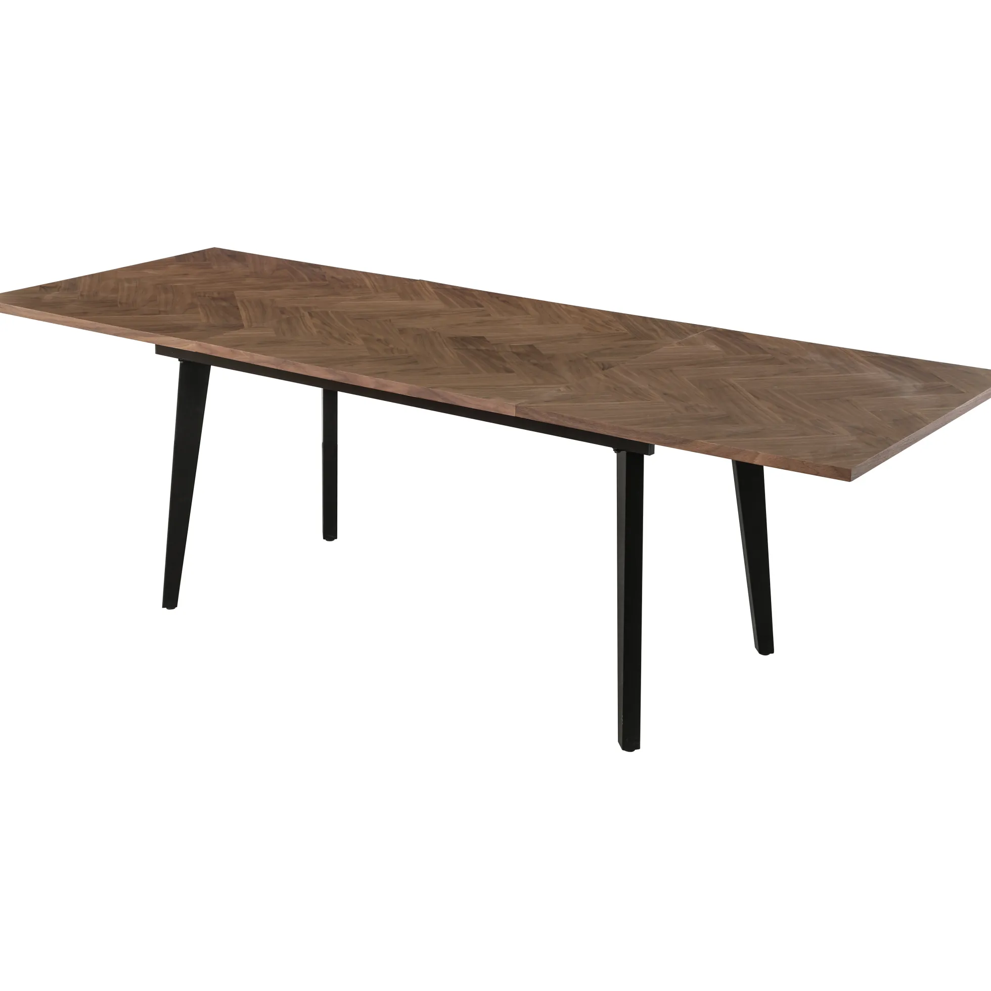 San Marino sildeben med skråben 240x90x76cm mørkebrun/sort