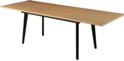San Marino sildeben med skråben 240x90x76cm natur/sort