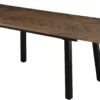 San Marino sildeben med stjernestel 240x90x76cm mørkebrun/sort