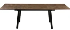 San Marino sildeben med stjernestel 240x90x76cm mørkebrun/sort