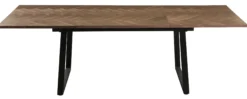 San Marino sildeben 240x90x76cm mørkebrun/sort