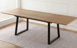 San Marino sildeben 240x90x76cm natur/sort