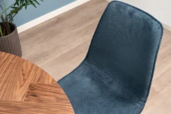 Sanne med drejefunktion fløjl blå