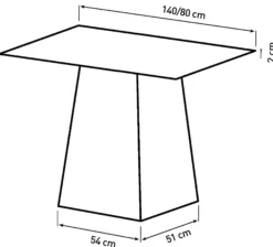Sanremo 80/140x140x75cm eg/natur