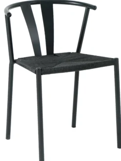 Selma med fletsæde sort/sort