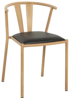Selma med kunstlæder sæde natur/sort
