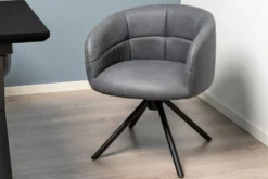 Silje med drejefunktion suede grå