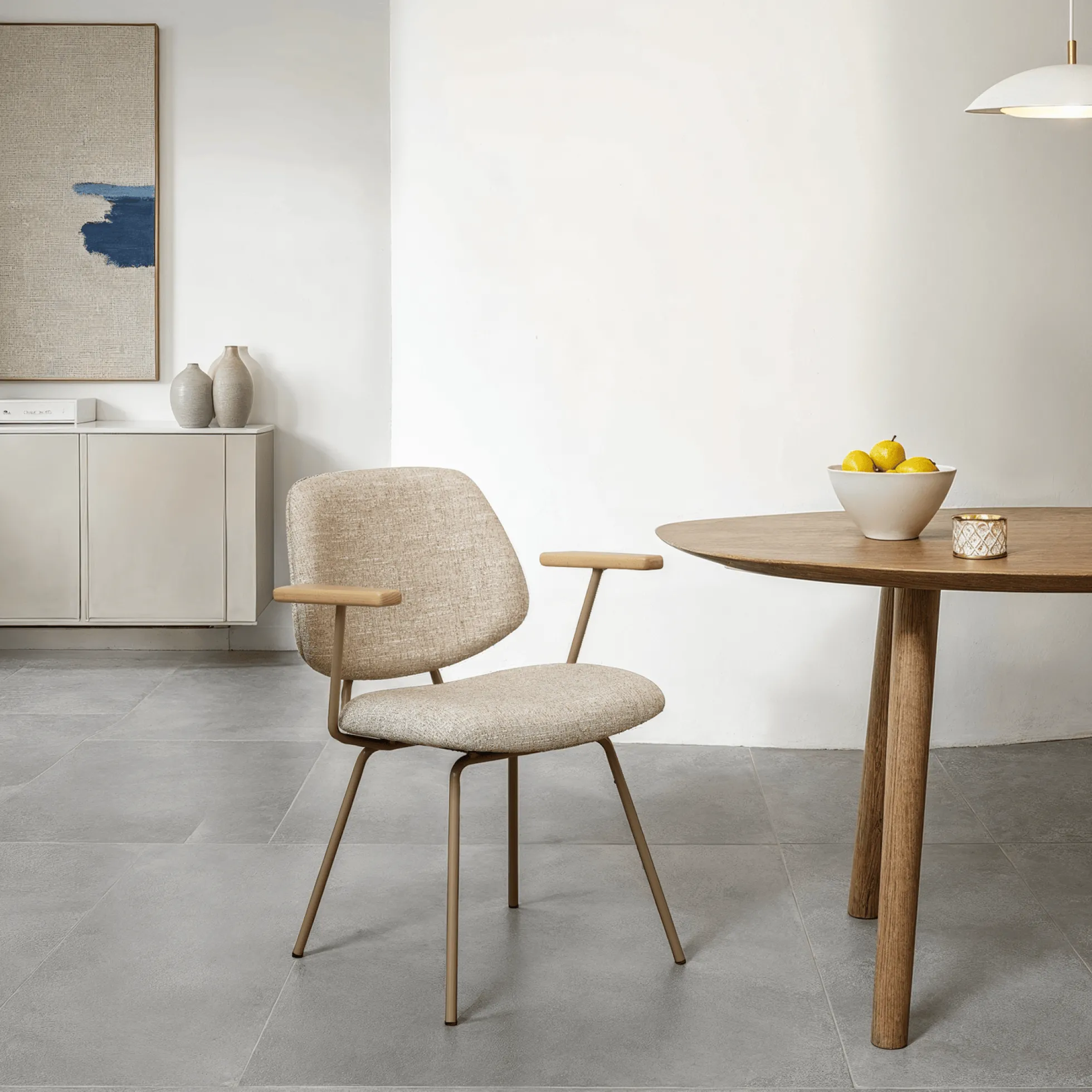 Sofia med armlæn beige