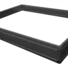 Sokkel til drivhus poly sort 191x313x191cm
