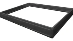 Sokkel til drivhus poly sort 191x313x191cm