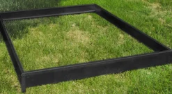 Sokkel til drivhus poly sort 191x313x191cm