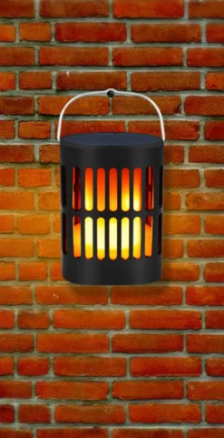 Solar lanterne med flamme