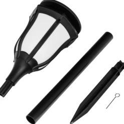 Solcellelampe LED lys med flammeeffekt