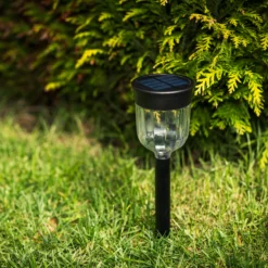 Solcelle lampe med LED lys