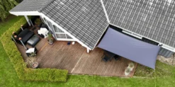 Solsejl antracitgrå PRO 4x6m
