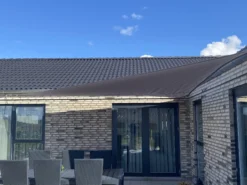 Solsejl antracitgrå PRO 5x5x7,1m