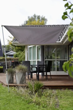 Solsejl grå LUX 2x4m