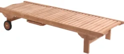 Solseng med bakke i teaktræ
