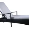 Solseng polyrattan sort/hvid