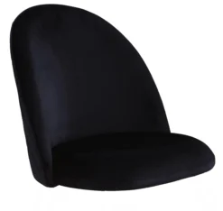 Stolesæde Karoline velour sort