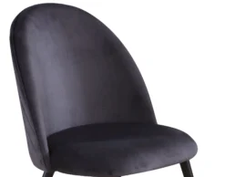 Stolesæde til Karoline velour grå