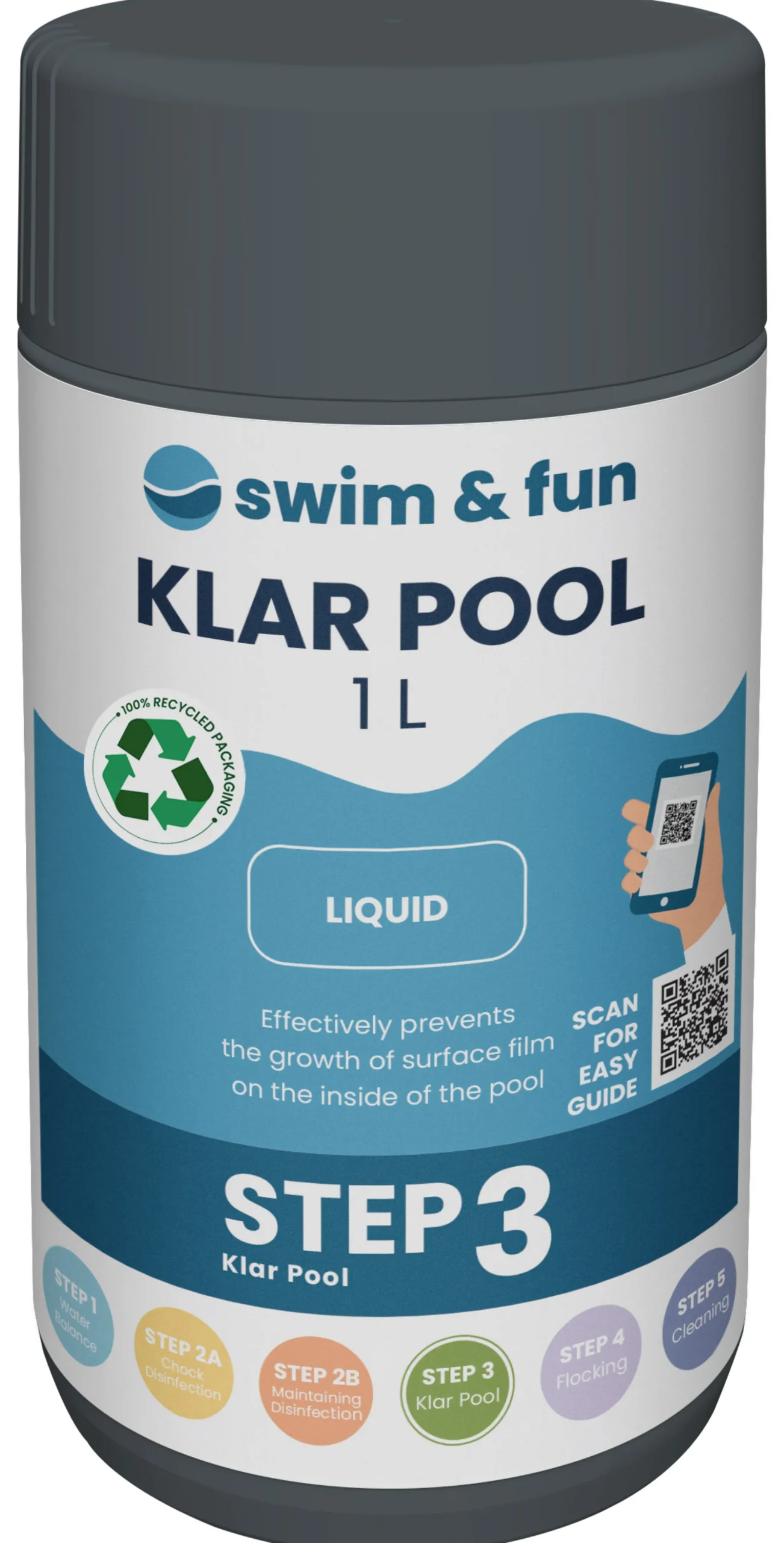 Swim & Fun Klar Pool 1L