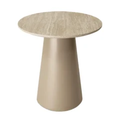 Tango sofabord beige travertin ø45x50cm