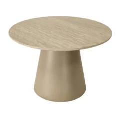 Tango sofabord beige travertin ø60x40cm
