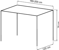 Teramo 200x120x75cm eg natur/natur