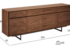 Tokyo skænk 205cm valnød