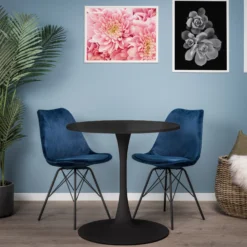 Verona 80x80x76cm sort/sort