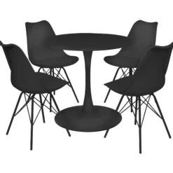 Verona 100x100x76cm sort/sort