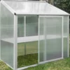 Vægdrivhus poly sølv 65x100x107cm