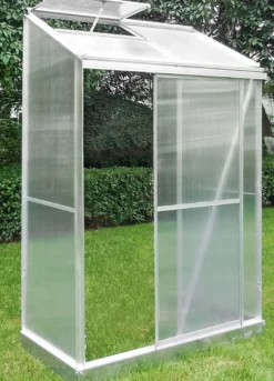 Vægdrivhus poly sølv 68x128x185cm