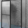 Vægdrivhus poly sort 64x126x191cm