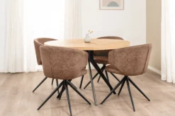Victoria med drejefunktion suede brun