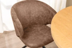 Victoria med drejefunktion suede brun