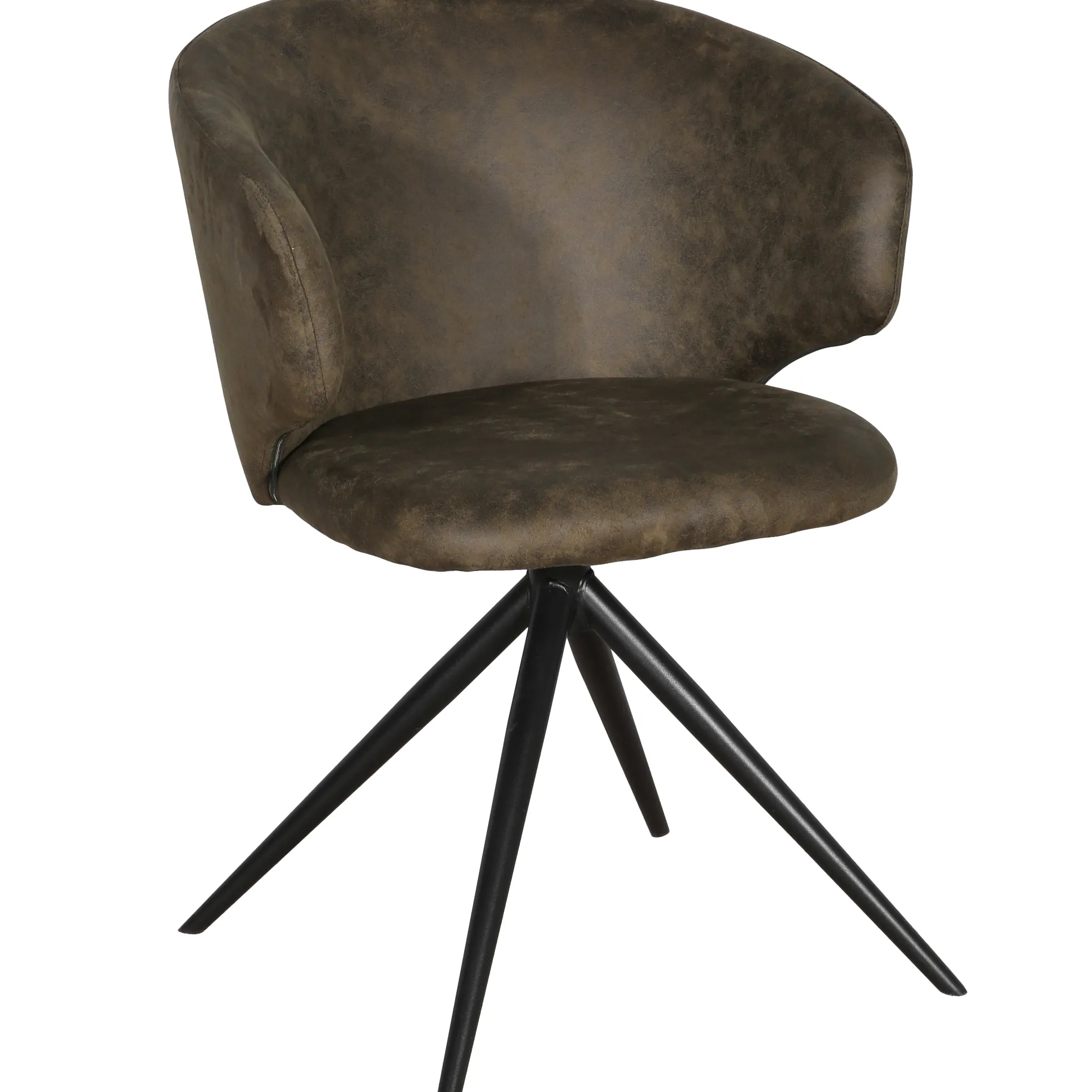 Victoria med drejefunktion suede mørkebrun