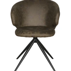 Victoria med drejefunktion suede mørkebrun