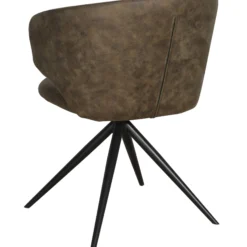 Victoria med drejefunktion suede mørkebrun