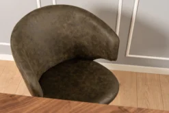 Victoria med drejefunktion suede mørkebrun