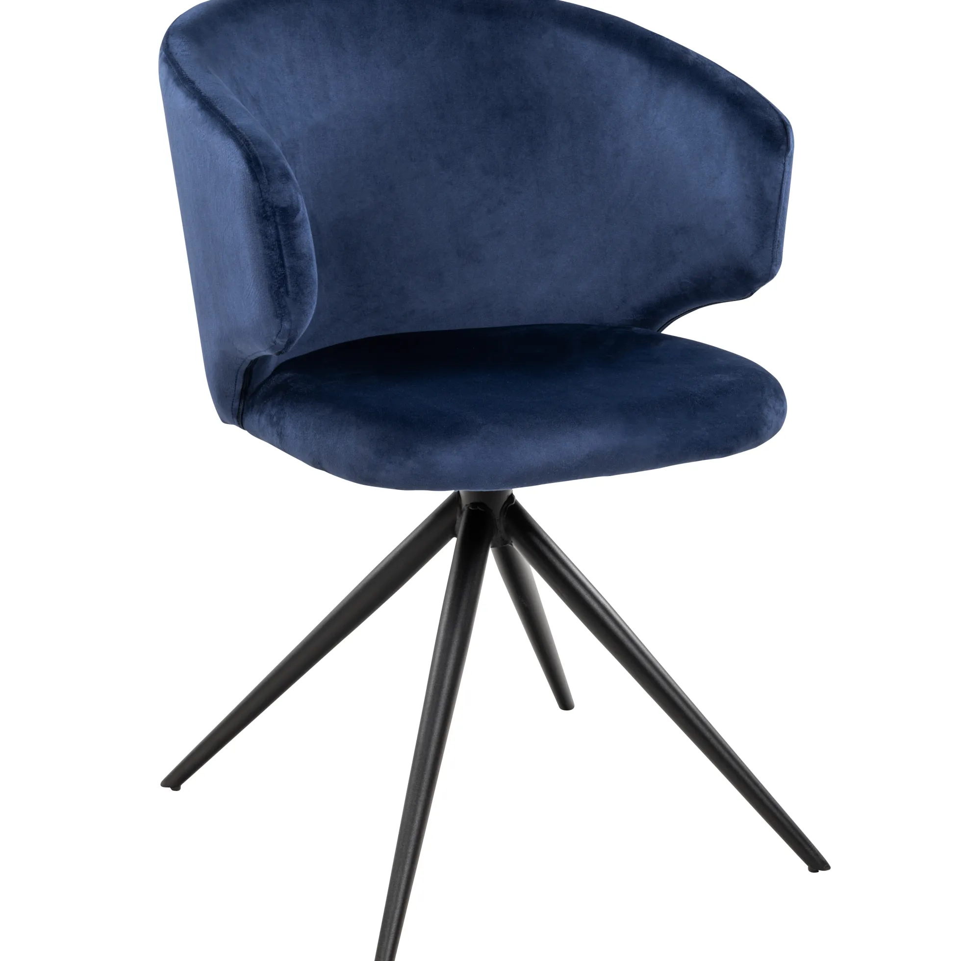 Victoria med drejefunktion velour blå