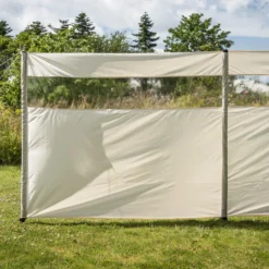 Vindsejl creme med vindue 400x140cm