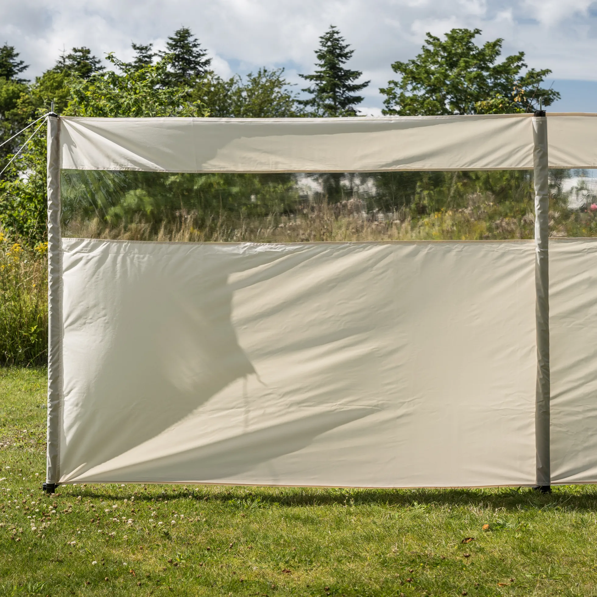 Vindsejl creme med vindue 500x140cm