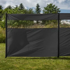 Vindsejl grå med vindue 400x140cm