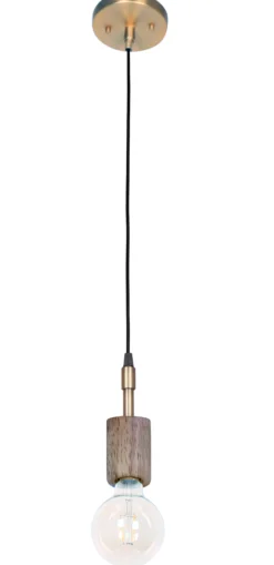 Wooden pendel gold