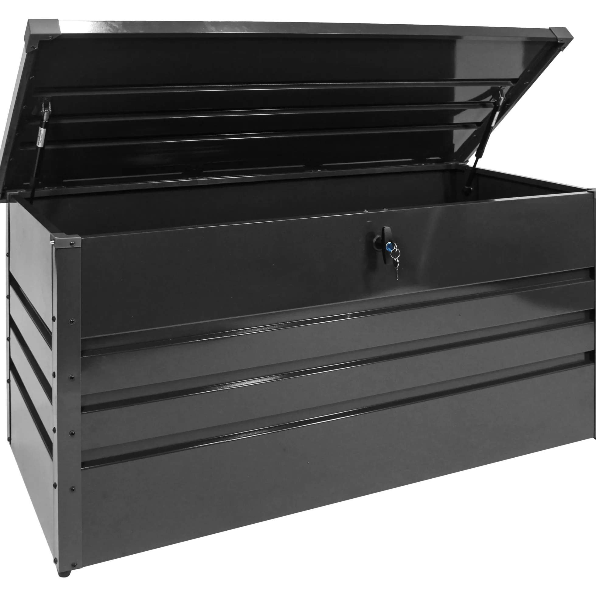 Workmann hyndeboks 131x61x61cm galvaniseret stål sort
