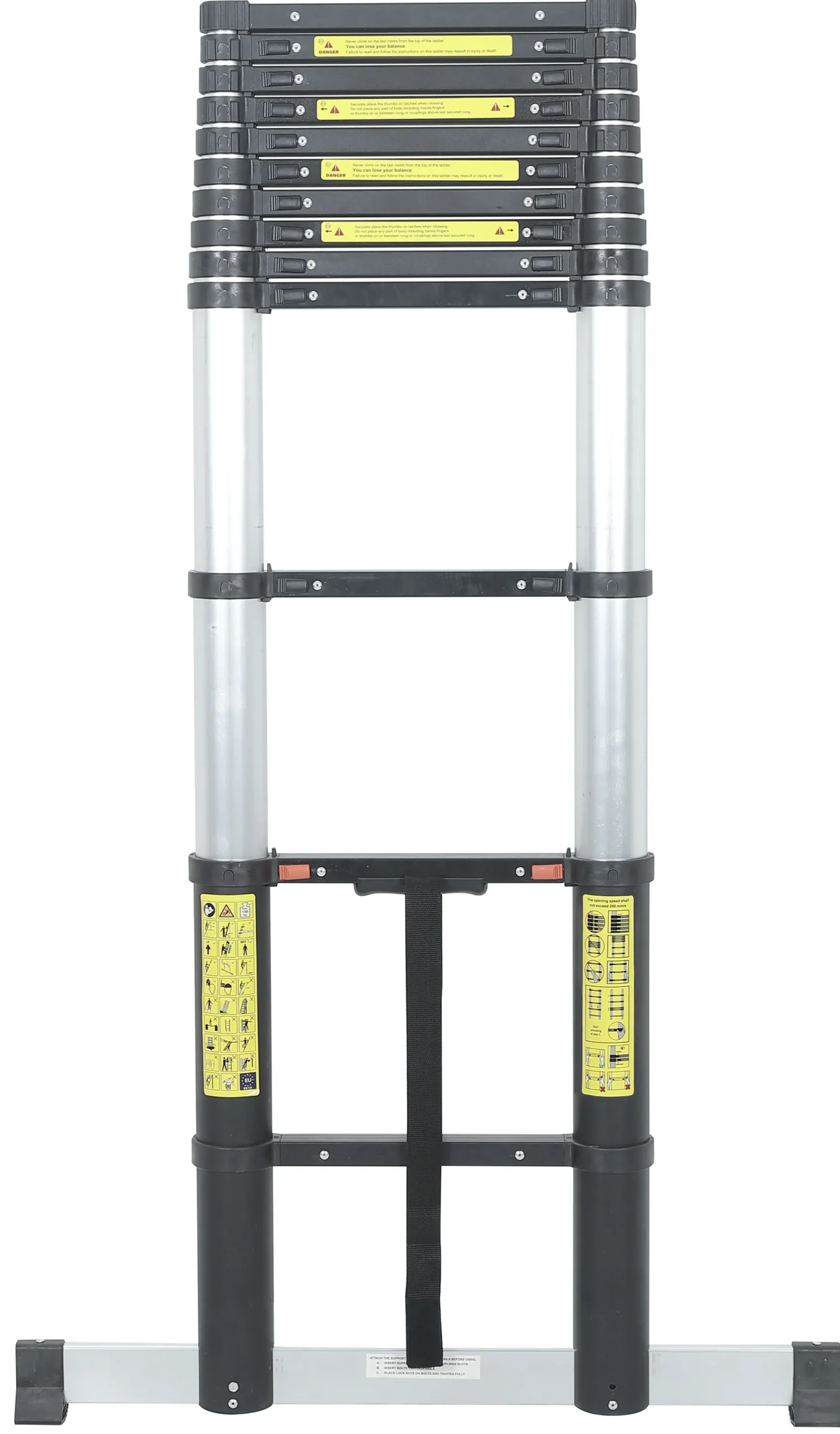 Workmann PRO teleskopstige 3,8m sort