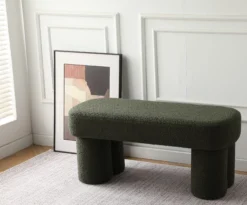 Ylva teddystof grøn